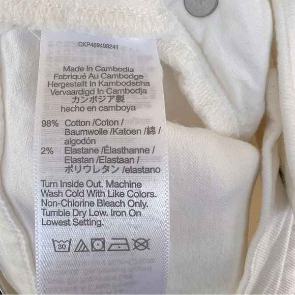 Madewell High Rise Mom Jeans White 32 NWT Classic Spring Summer Capsule Wardrobe - Picture 5 of 8